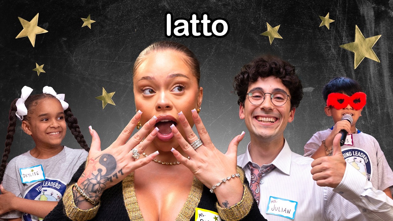 Julian Shapiro-Barnum with Latto in a celebrity-led short-form episode