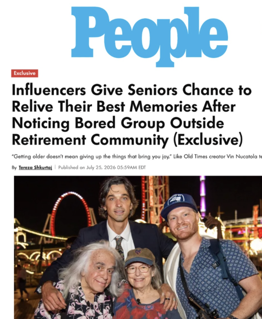 People feature on Like Old Times with creators and older participants