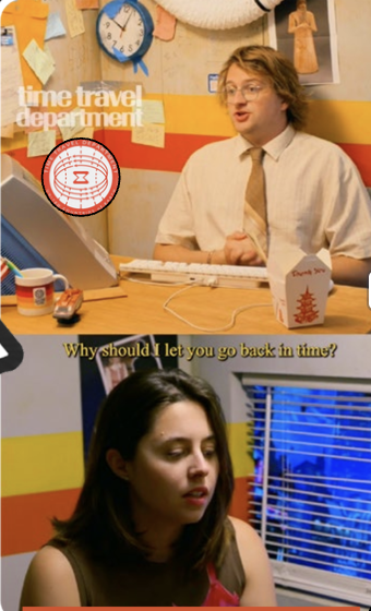 Time Travel Department applicant interview episode still